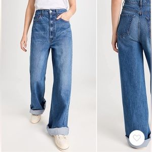 NWT / Mother Denim x Snacks Funnel Heel Cuff Jeans / 26 denim